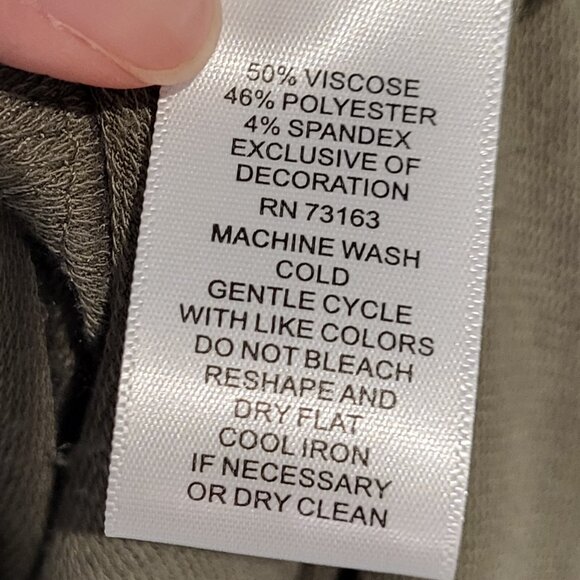 Cable and Gauge Pale Olive Dress- Medium - Picture 4 of 10